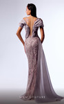 MNM Couture G1714 Organza Strapless Sleeveless Draped Dress