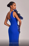 MNM Couture G1808 Crepe One Shoulder Pleating Long Dress