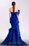 MNM Couture G1810 Crepe Layered Organza Strapless Long Dress