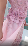 MNM Couture K4128 Organza Embroidery Halter Neck Long Dress