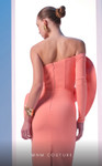 MNM Couture N0618 Strapless Off-shoulder Sleeve Fitted Dress