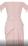 MNM Couture N0628A Crepe Sweetheart Neck Off Shoulder Dress