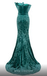 MNM Couture N0631 Dramatic Velvet Strapless Fitted Dress