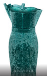 MNM Couture N0631 Dramatic Velvet Strapless Fitted Dress