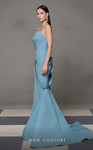 MNM Couture N0637 Crepe Sweetheart Neck Strapless Long Dress