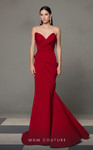 MNM Couture N0637 Crepe Sweetheart Neck Strapless Long Dress