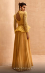 MNM Couture V06941 Satin Beaded High Neck Long Sleeve Dress