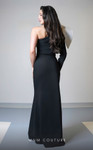 MNM Couture V07245 Rayon Crepe Asymmetric Neckline Dress