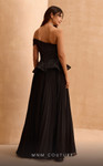 MNM Couture V07282 Satin Sequins Chiffon One-Shoulder Dress