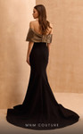 MNM Couture V07388 Straight-Across Neckline Cap Sleeve Dress