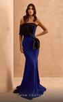 MNM Couture V07391 Rayon Crepe Straight-Across Neck Dress MNM Couture V07391 Rayon Crepe Straight-Across Neck Dress