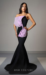 MNM Couture V07391 Rayon Crepe Straight-Across Neck Dress MNM Couture V07391 Rayon Crepe Straight-Across Neck Dress