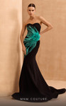 MNM Couture V07399 Crepe Sweetheart Neck Strapless Dress