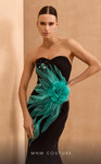 MNM Couture V07399 Crepe Sweetheart Neck Strapless Dress