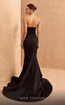 MNM Couture V07400 Crepe Sweetheart Neck Train Long Dress
