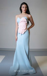 MNM Couture V07421 Crepe Sweetheart Neck Strapless Dress