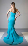 MNM Couture V07456 Strapless Straight-Across Neck Long Dress