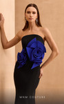 MNM Couture V07456 Strapless Straight-Across Neck Long Dress