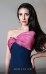 MNM Couture V07514 Crepe Sweetheart Neck Strapless Dress