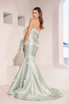 Terani Couture 252E5164 Shimmer Straight Neck Long Dress