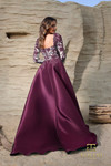 Terani Couture 252M5311 Embroidery Stretch Mikado Long Dress