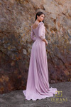 Terani Couture 252M5338 Stretch Crepe 3/4 Sleeves Long Dress