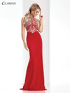 Clarisse 3075 Embellished Bodice Sleeveless Long Prom Dress