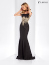 Clarisse 3452 Scoop Neckline Sleeveless Bodice Long Dress