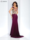 Clarisse 3452 Scoop Neckline Sleeveless Bodice Long Dress