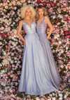 Clarisse 8008 Plunging Neckline Double Spaghetti Straps Gown