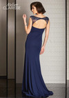 Clarisse M6241 Beaded Neck Cap Sleeves Sheath Long Gown