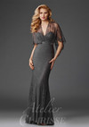 Clarisse M6435 Lace V-Neckline Flutter Sleeves Sheath Dress