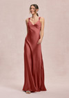 Morilee Bridesmaids 31245 Luxe Satin V-neck Sleeveless Dress