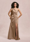 Morilee Bridesmaid 31253 Luxe Satin One Shoulder Long Dress