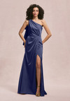Morilee Bridesmaid 31253 Luxe Satin One Shoulder Long Dress