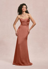 Morilee Bridesmaid 31259 Luxe Satin Strapless Sheath Dress