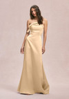 Morilee Bridesmaid 31246 Satin Cuffed Neck Strapless Dress