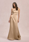 Morilee Bridesmaids 31246 Satin Cuffed Neck Strapless Dress