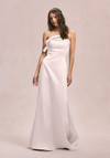 Morilee Bridesmaid 31246 Satin Cuffed Neck Strapless Dress