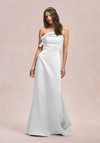 Morilee Bridesmaid 31246 Satin Cuffed Neck Strapless Dress