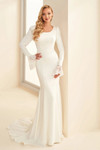Modest by Mon Cheri MOD1824F Lace Appliques Wedding Dress