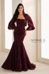 Ivonne D by Mon Cheri ID1403 Allover Lace Strapless Dress Ivonne D by Mon Cheri ID1403 Allover Lace Strapless Dress