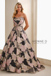 Ivonne D by Mon Cheri ID1410 Brocade Strapless A-Line Dress