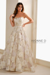 Ivonne D by Mon Cheri ID1410 Brocade Strapless A-Line Dress