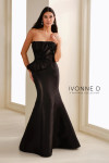 Ivonne D by Mon Cheri ID1401 Beading Mikado Strapless Dress