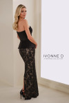Ivonne D by Mon Cheri ID1406 Corded Lace Strapless Dress
