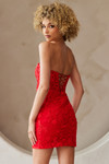 Amelia Couture 7053S Sweetheart Neck Strapless Short Dress