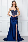 Amelia Couture 4049 Beaded Sweetheart Neck Strapless Dress