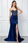 Amelia Couture 4049 Beaded Sweetheart Neck Strapless Dress