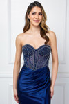 Amelia Couture 4049 Beaded Sweetheart Neck Strapless Dress